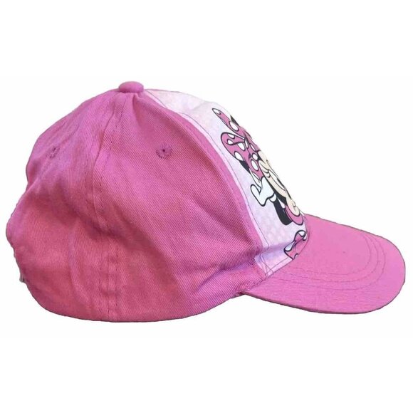 Disney Minnie Mouse Officially Licensed Youth Girls Pink Adjustable Hat New - Picture 2 of 6